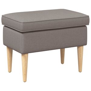 vidaXL Voetenbank Taupe 55 x 35 x 41 cm