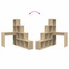 vidaXL Hoekbureau Sonoma Eiken 101,5 x 149,5 x 149,5 cm Bewerkt hout