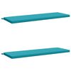 vidaXL Bank Kussens SOEST 2 st 100% Polyester Turquoise