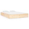 vidaXL Bedframe massief hout 140x190 cm
