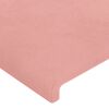 vidaXL Boxspring met matras fluweel roze 120x200 cm