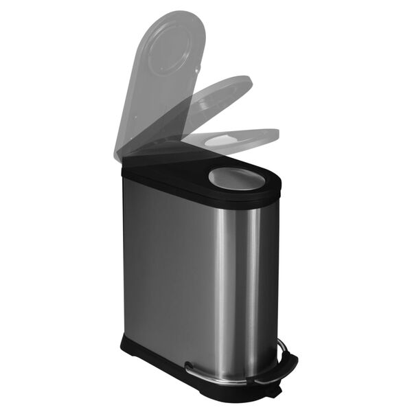 EKO Pedaalemmer Viva 40 L matzilverkleurig