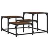 vidaXL Salontafel 68x68x40 cm bewerkt hout bruin eikenkleur