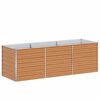 vidaXL Verhoogde plantenbak Licht Bruin 240 x 80 x 77 cm