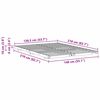 vidaXL Bedframe Wasbruin 140 x 210 cm Massief grenenhout