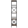 vidaXL Boekenkast 5-laags 59x35x171 cm bewerkt hout gerookt eikenkleur