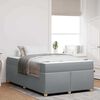 vidaXL Bedframe met matras Lichtgrijs 120 x 200 cm Stof