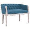 vidaXL Bankje 98x56x69 cm fluweel blauw