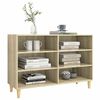 vidaXL Dressoir 103,5x35x70 cm bewerkt hout sonoma eikenkleurig