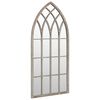 vidaXL Tuinspiegel 70x30 cm ijzer zandkleurig