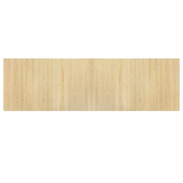 vidaXL Vloerkleed rechthoekig 60x200 cm bamboe lichtnaturel