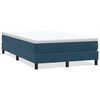 vidaXL Boxspring zonder matras fluweel donkerblauw 120x220 cm