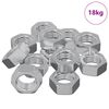 vidaXL Zeshoekige Moer 9000 st Zilver Metaal