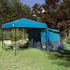 vidaXL Camping Tent Set met dak met opslag 2 pcs Blauw Taffeta en Stof