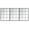 vidaXL Wandspiegels 3 st 80x60 cm metaal zwart