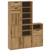 vidaXL Bijzetkasten 5 st "ODDA" 40x24x79 cm massief grenenhout