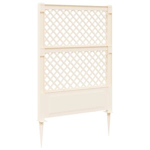 vidaXL Trellis met Spike PP Wit