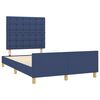 vidaXL Bedframe zonder matras 120x190 cm stof blauw