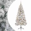 vidaXL Kunstkerstboom met kerstbal 210 cm 300 LED's Warmwit
