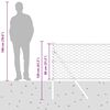 vidaXL Afrasteringspaal Grijs 50 x 0,8 m (50 mm gaas) Staal en PVC