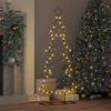 vidaXL Metalen kerstboom met standaard Zwart 125 cm Staal