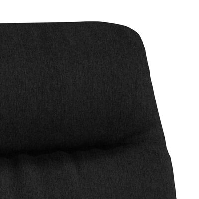vidaXL Relaxstoel stof zwart