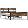 vidaXL Bedframe zonder matras hout gerookt eikenkleurig 140x190 cm