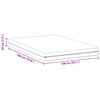 vidaXL Matras Wit 140 x 190 cm Pocketvering