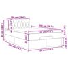 vidaXL Ottoman bed met matras 120x200cm fluweel roze