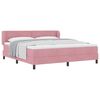 vidaXL Boxspringbed met hoofdeinde Roze 180 x 200 cm Fluweel