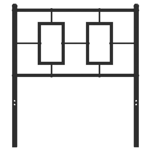 vidaXL Vervangend hoofdbord 75 cm metaal zwart