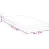 vidaXL Matras Wit 90 x 190 cm Schuim