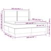 vidaXL Boxspring met matras fluweel donkerblauw 160x200 cm