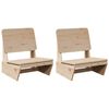 vidaXL Tuinstoelen 2 st 60x64x70,5 cm massief grenenhout