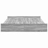 vidaXL Opbergbedframe met lade Grijs Sonoma 160 x 200 cm Bewerkt hout