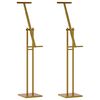 vidaXL Beurs Displays 2 st Goud 26,5 x 26,5 x 150 cm Staal