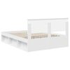 vidaXL Bedframe met hoofdeinde Wit 150 x 200 cm Bewerkt hout