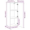 vidaXL TV-kast Wandgemonteerd 4 pcs Oud Hout Bewerkt hout