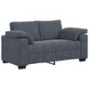 vidaXL Loveseat bank 160x77x82 cm fluweel donkergrijs