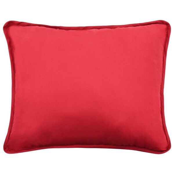 vidaXL 3-delige Winterdekbedset 240x220/60x70 cm stof bordeauxrood