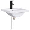 vidaXL Badkamer Waskom Mat Zwart 42 x 40 x 16,5 cm Metaal