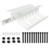 vidaXL Kabelgoot voor onder bureau 2 st Wit 44 x 11,5 x 13,5 cm Staal
