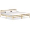 vidaXL Bedframe massief mangohout 200x200 cm