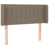 vidaXL Hoofdbord LED 93x16x78/88 cm stof taupe