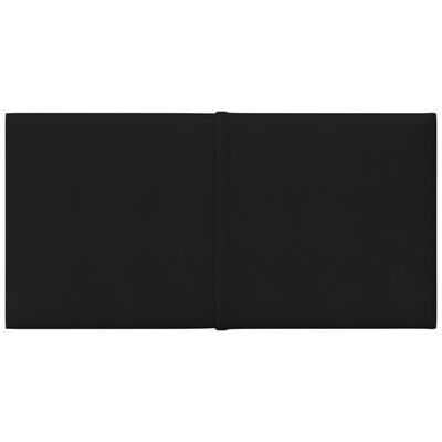 vidaXL Wandpanelen 12 st 0,54 m² 30x15 cm stof zwart