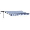 vidaXL Handmatige Luifelhouder met LED's 3,5 x 2,5 m