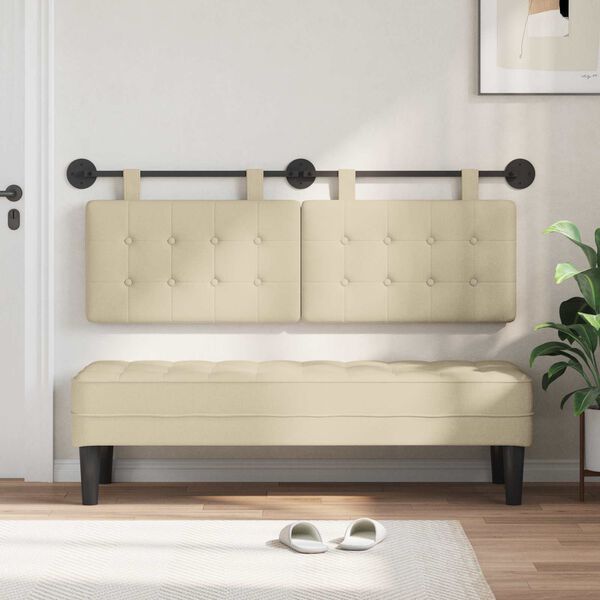 vidaXL Hangend Hoofdeinde Wandgemonteerd Stof