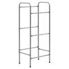 vidaXL Opbergrek voor 3 kratten 50x33x116 staal zilverkleurig