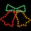 vidaXL Kerstfiguren klokken met 72 LED's 2 st 50x56 cm