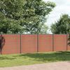 vidaXL Schuttingpaneel 1391x186 cm HKC bruin